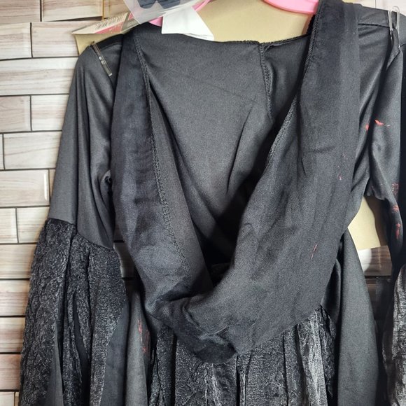 New Soulless Reaper‎ Halloween Costume Girl's Medium 7-8 Black Dress Up Outfit - Picture 10 of 14